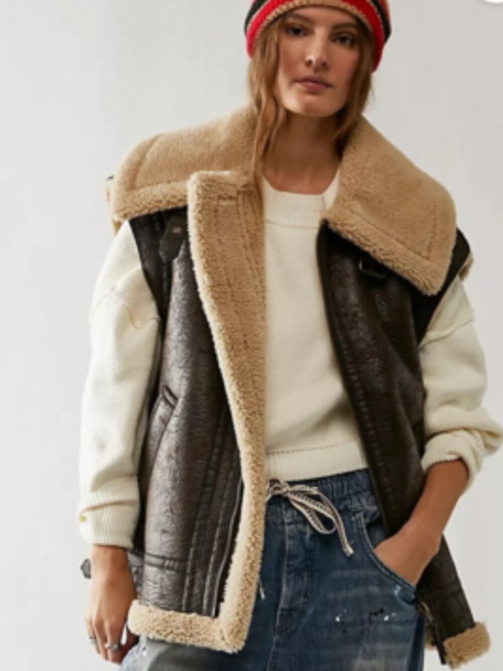 NWT Free People Bad Habits Cozy Vest Medium